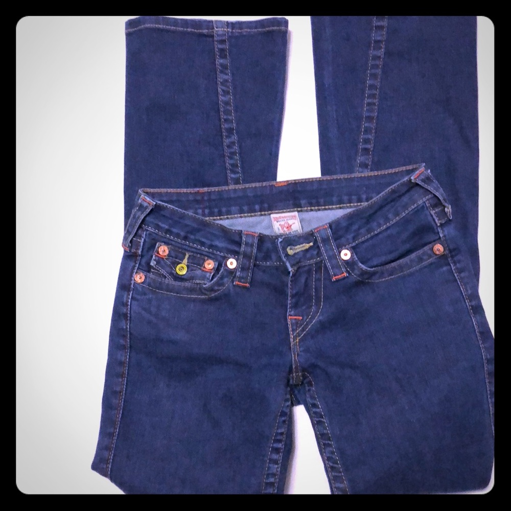 True Religion bootcut dark wash jeans